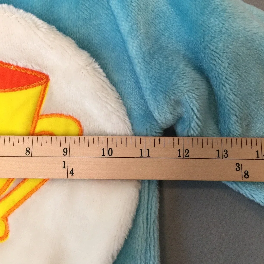 Care Bears Costume Kids 1-2 Years Blue Champ‎ Bear Hooded Fleece Vintage 2004